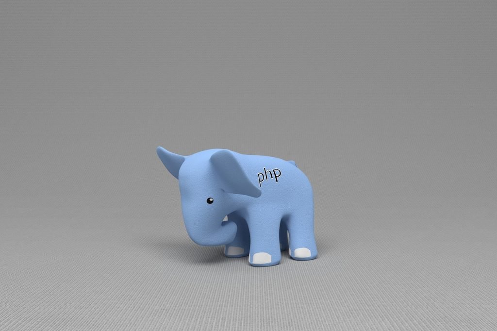 php, elephant, blue elephant